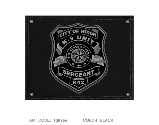Nixon Police K9 Banner Flag - Tg8Yee