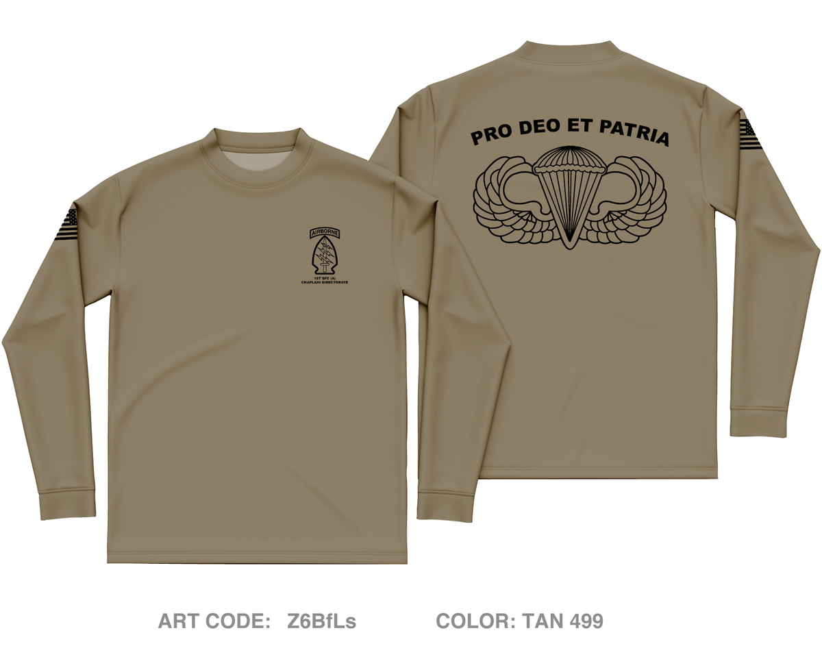 1st Special Forces Command Chaplain Section Core Men's LS Performance Tee - Z6BfLs
