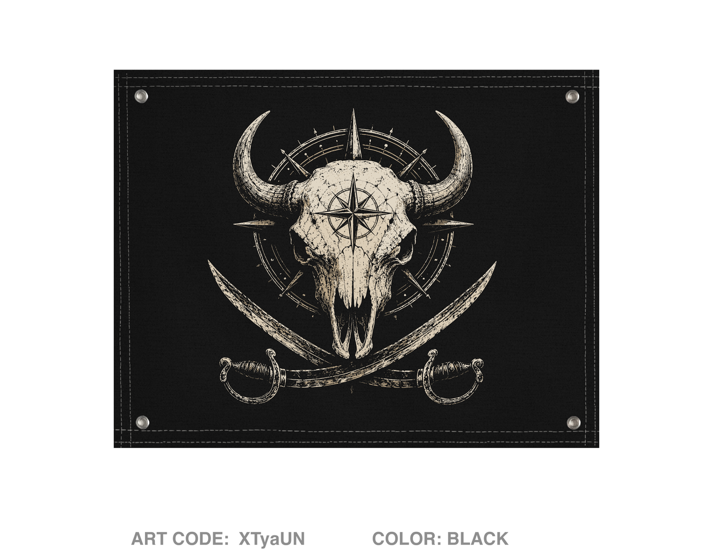 Bison Piracy Banner Flag - XTyaUN