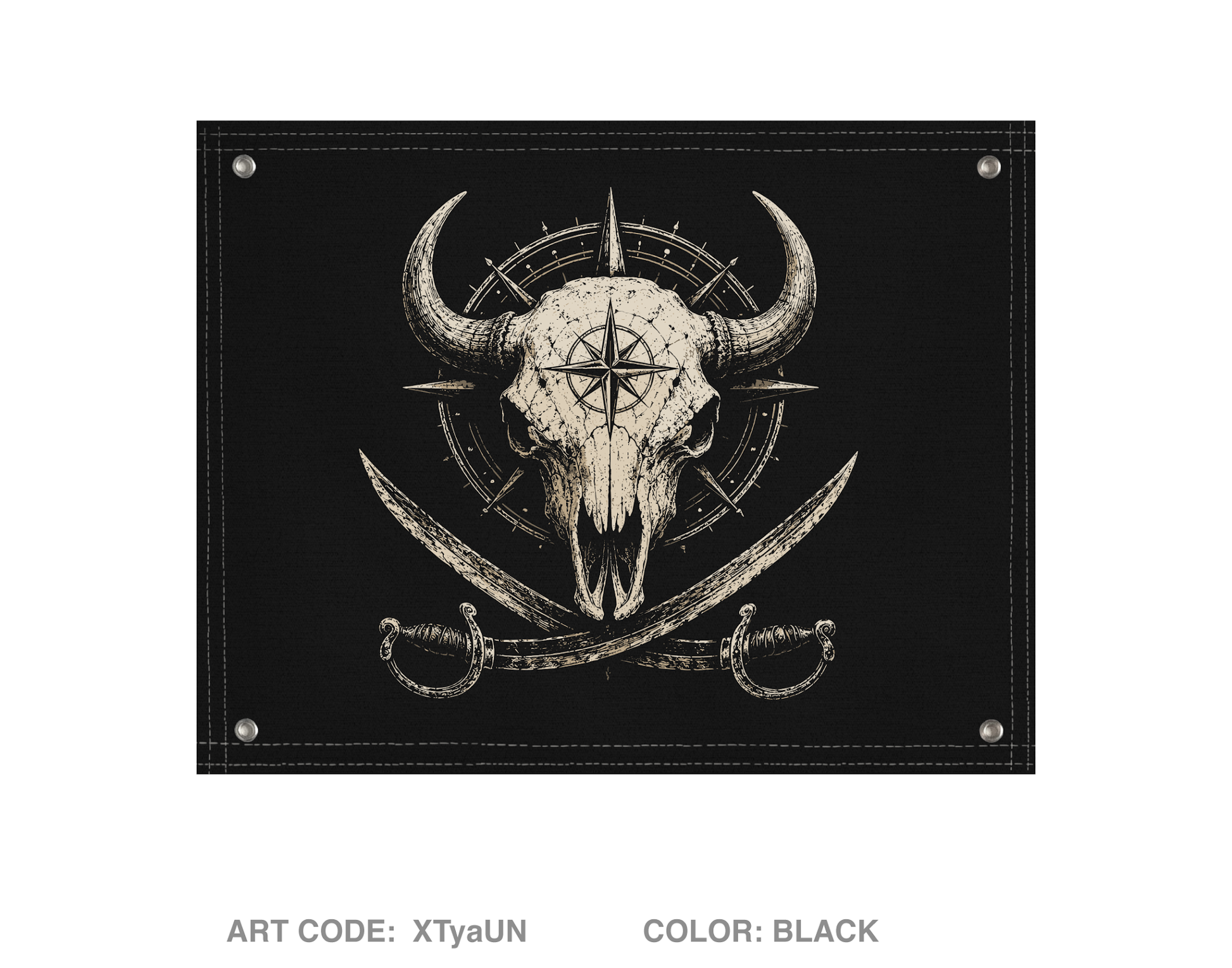 Bison Piracy Banner Flag - XTyaUN
