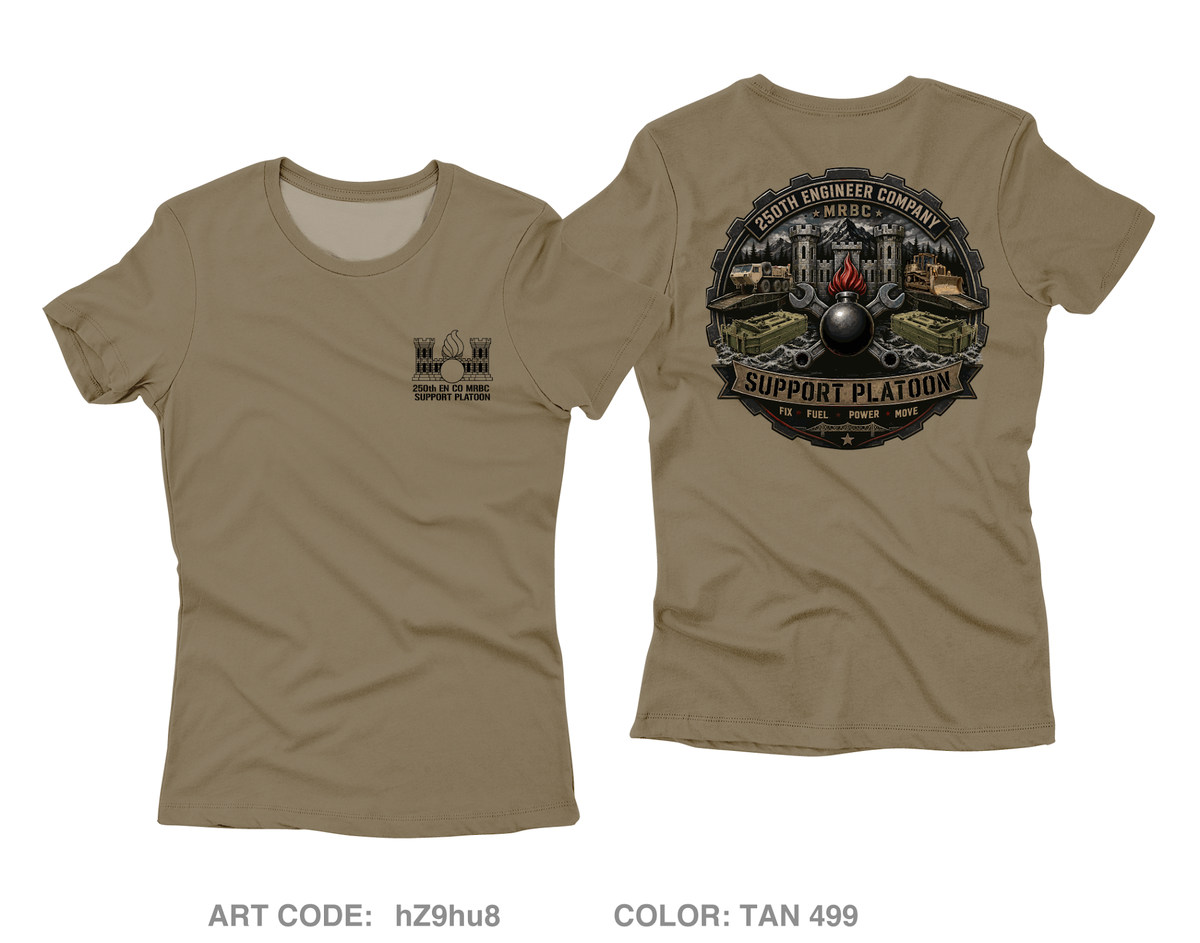 250th EN CO MRBC SUPPORT PLATOON Core Women's SS Performance Tee - hZ9hu8