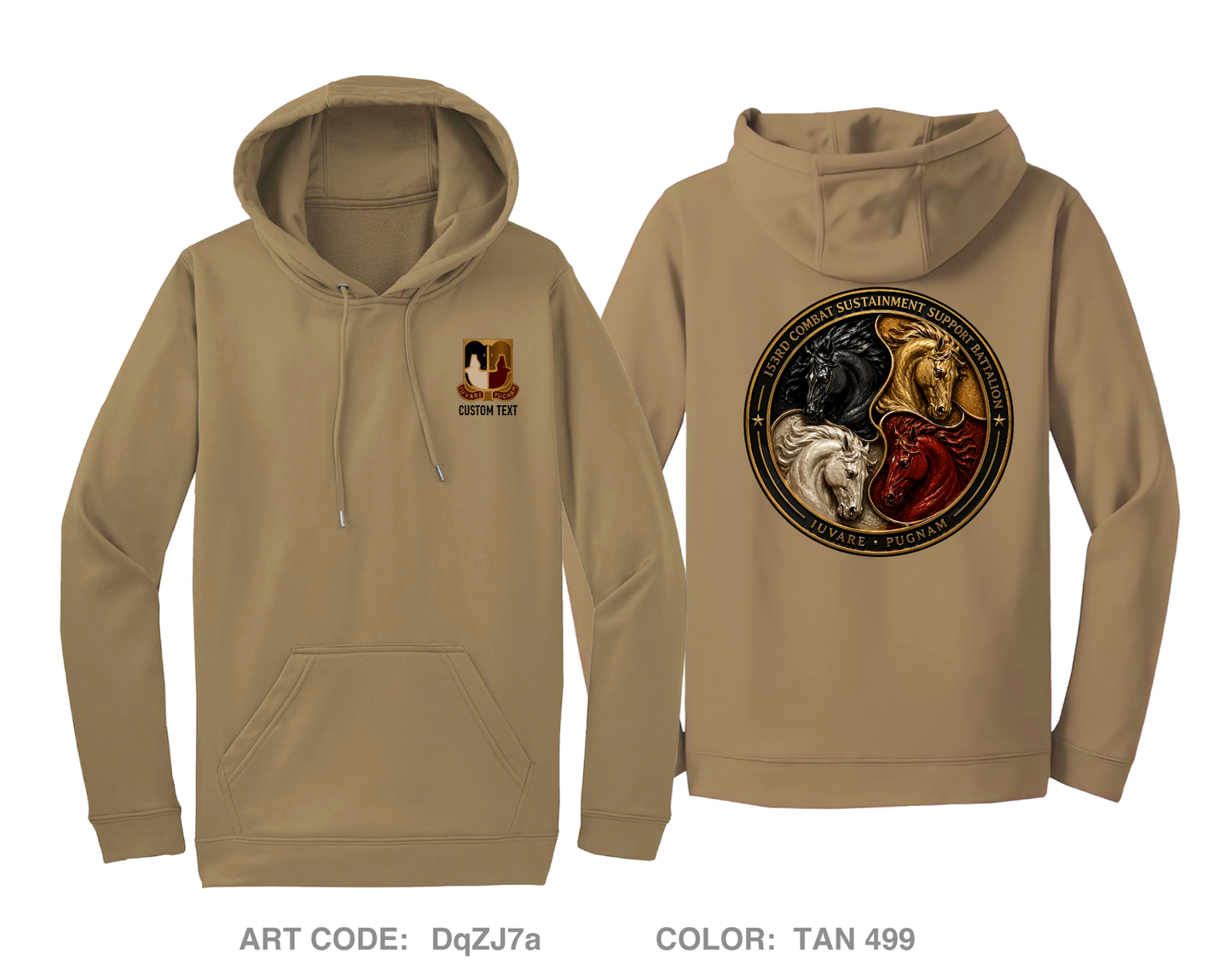CUSTOM 153rd CSSB Hi-Tech Performance Hoodie - DqZJ7a