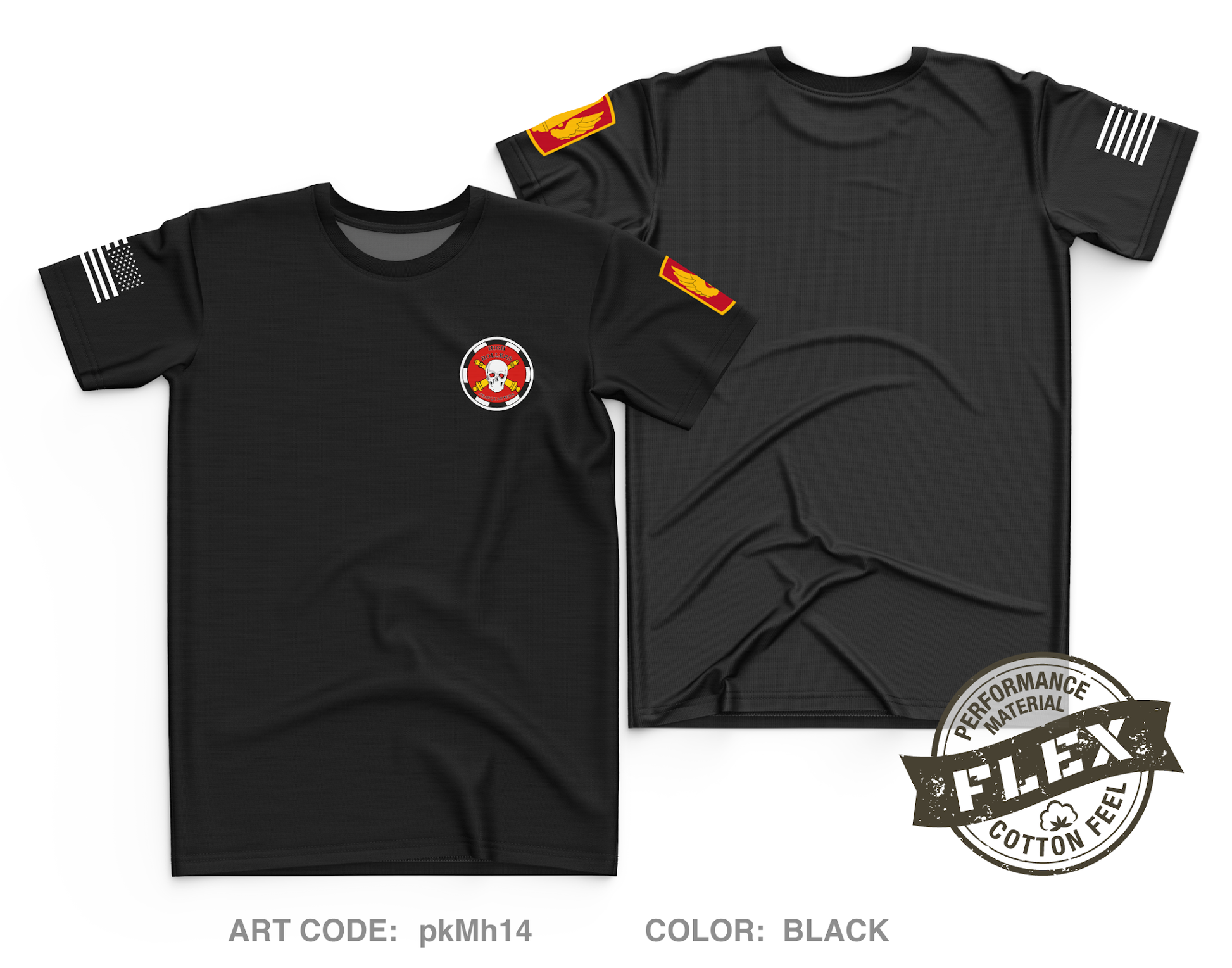 HQ, A BTRY, 3-321FAR Core Men's SS Flex Performance Tee - pkMh14