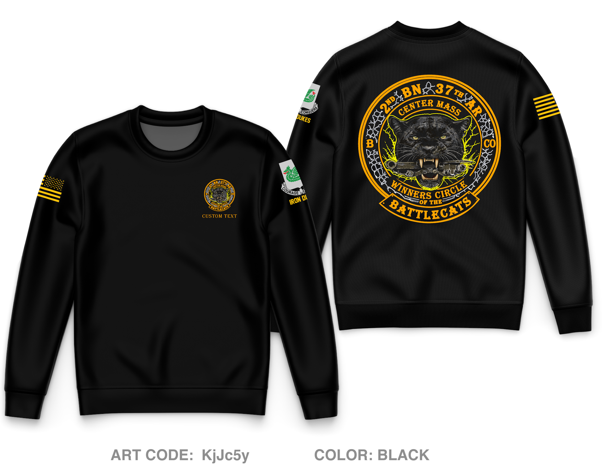 CUSTOM 2-37 / BattleCat Core Men's Crewneck Performance Sweatshirt - KjJc5y