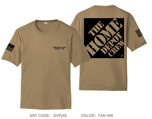 Home Depot Crew Hi-Tech Performance Unisex SS Tee - QVPj4K