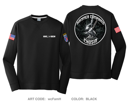 HHC, 1-32IN HI-Tech Performance Crewneck Sweatshirt - wcFamH