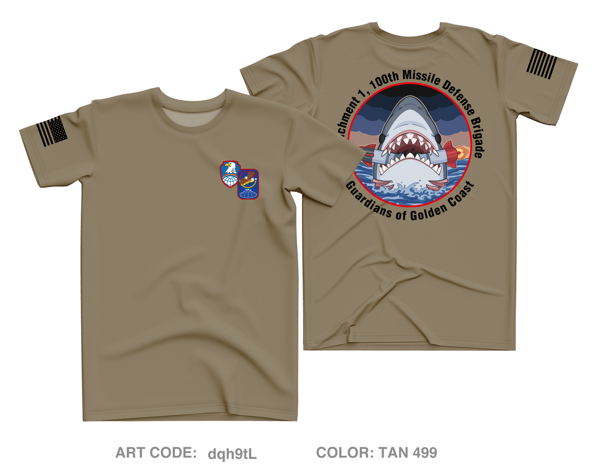 Detachment 1, 100th Missile Defense Brigade Core Men's SS Performance Tee - dqh9tL
