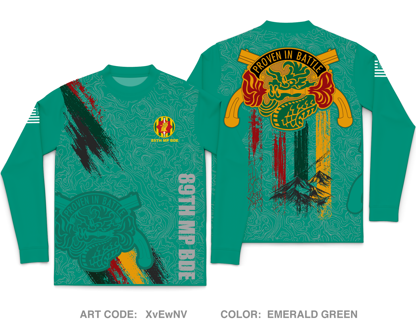 89th MP BDE Core Men's LS Performance Tee - XvEwNV