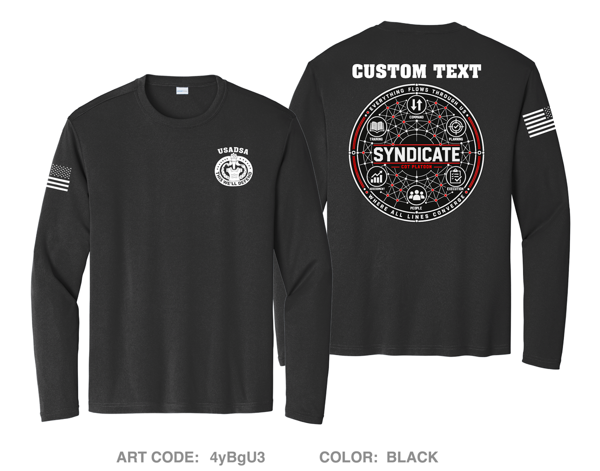 CUSTOM Syndicate Hi-Tech Performance Unisex LS Tee - 4yBgU3