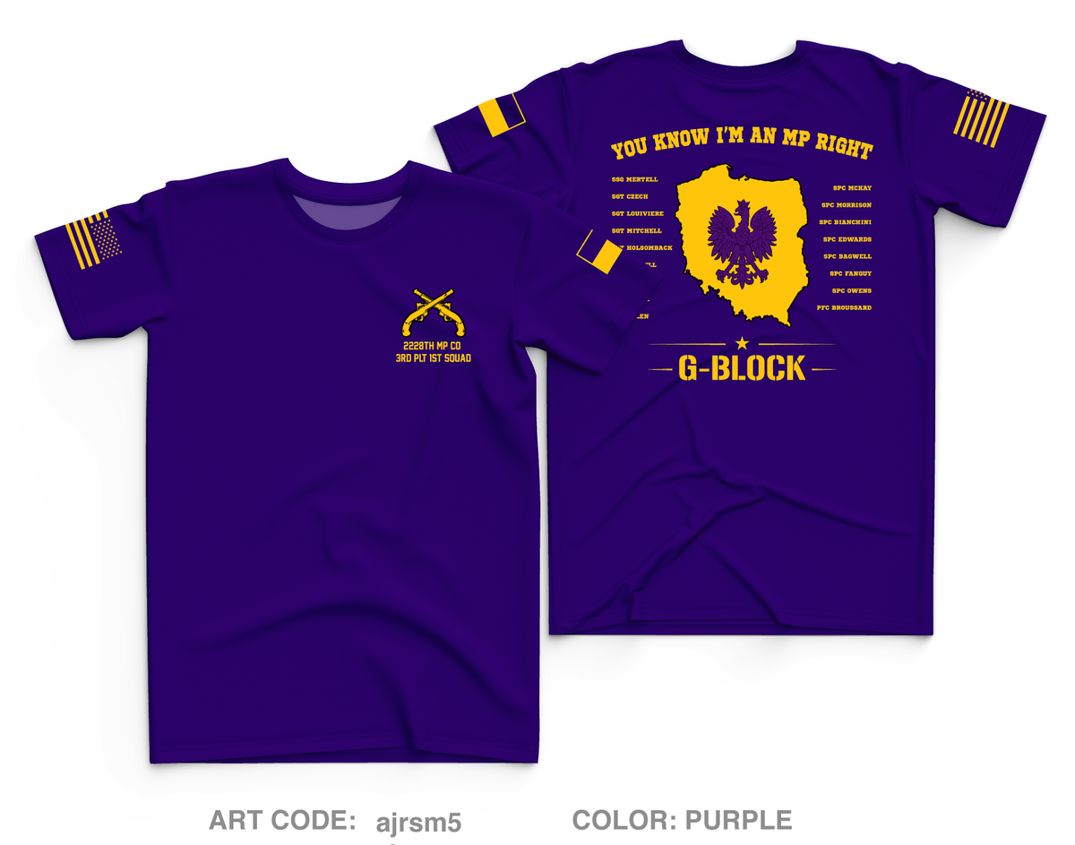 Glebokie Squad Core Men's SS Performance Tee - ajrsm5