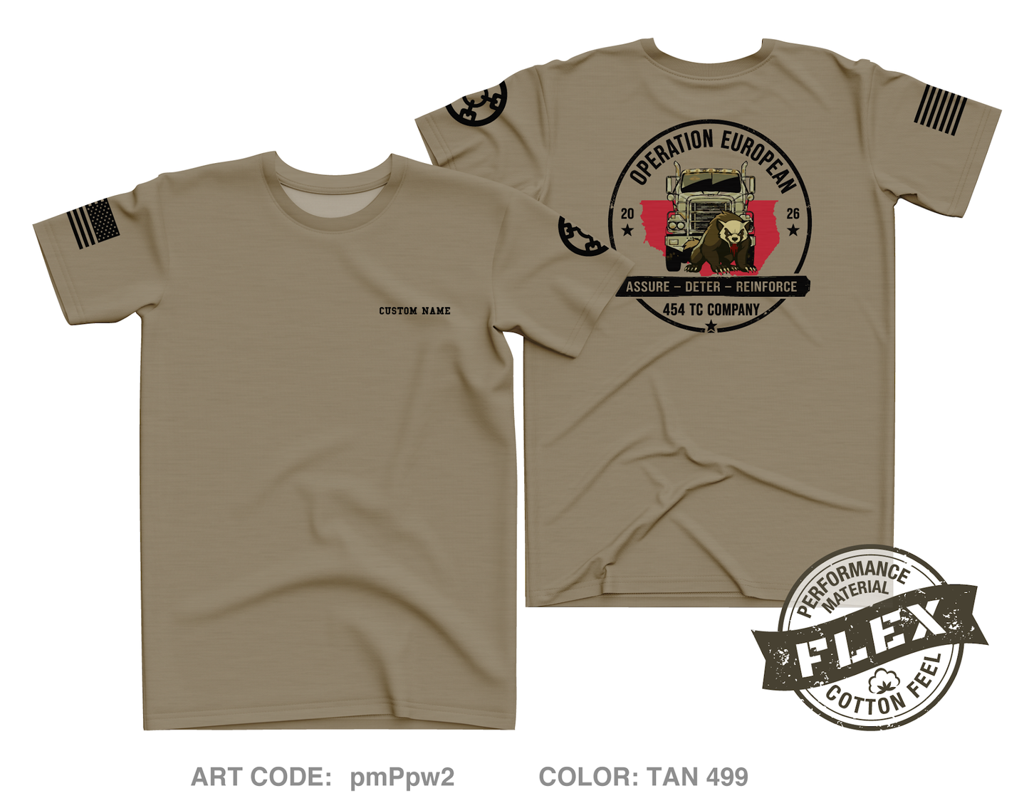 CUSTOM 454th TC CO Core Men's SS Flex Performance Tee - pmPpw2