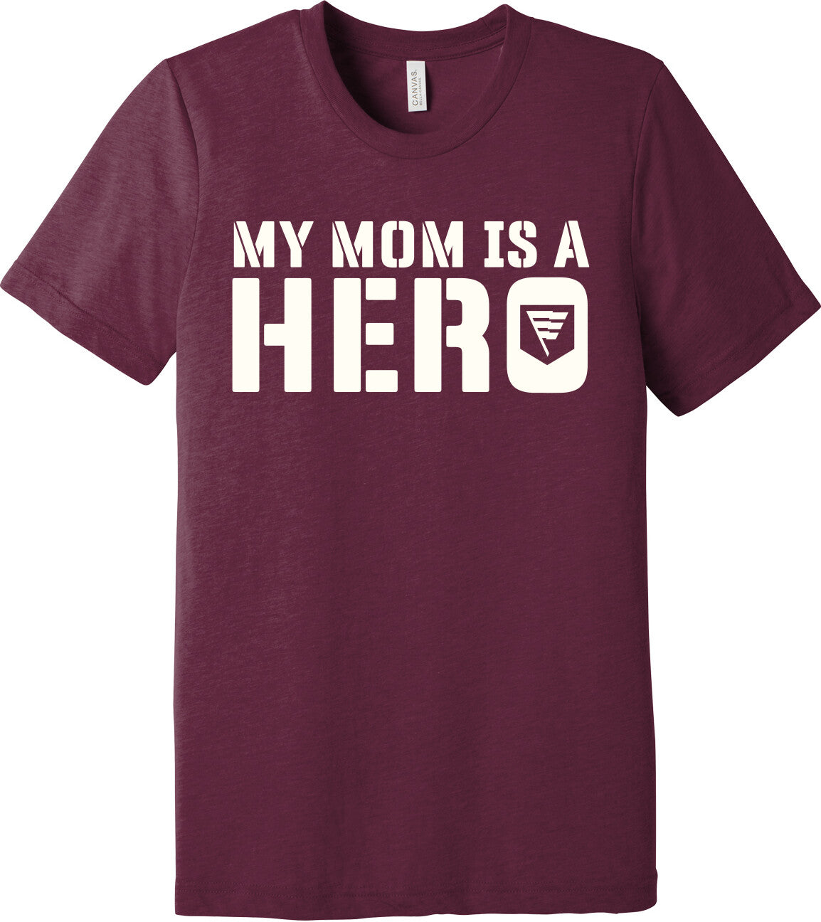 Emblem Comfort Unisex Triblend SS Tee - My Mom is a Hero
