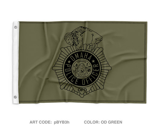 Omaha Police CNT Wall Flag - pBYB3h