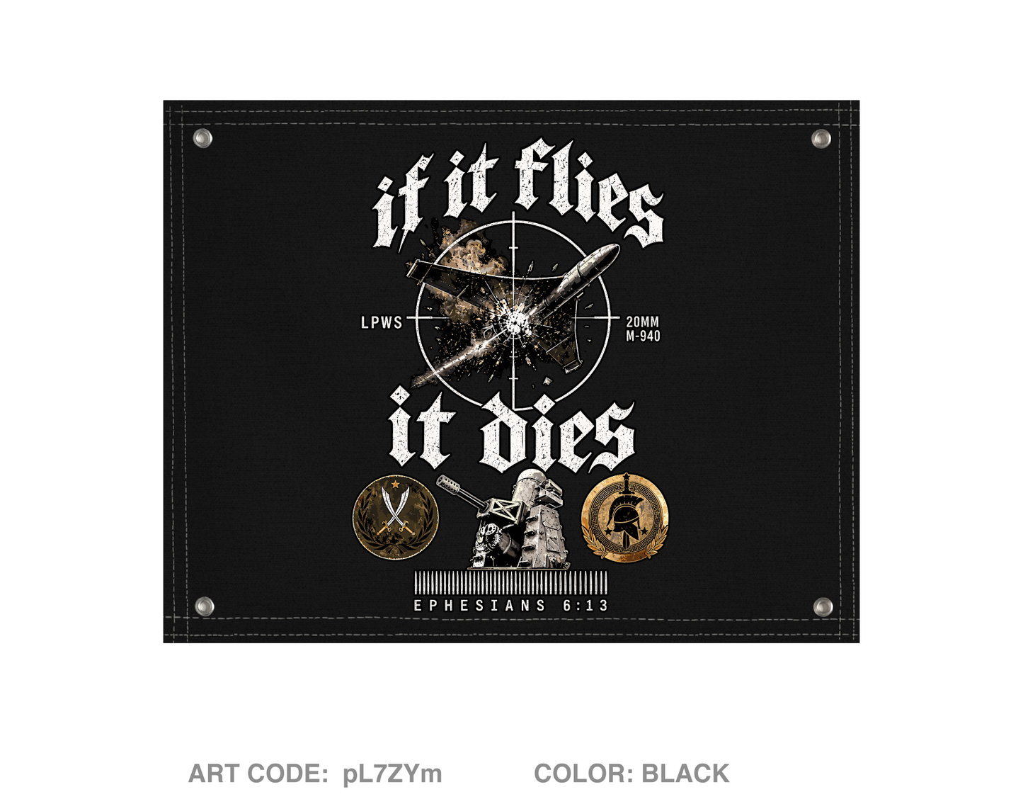 Det 1 2-116th FA Banner Flag - pL7ZYm