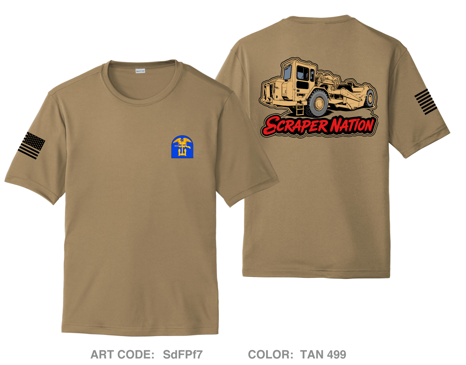 HSD, A Co, 554th EN BN Hi-Tech Performance Unisex SS Tee - SdFPf7
