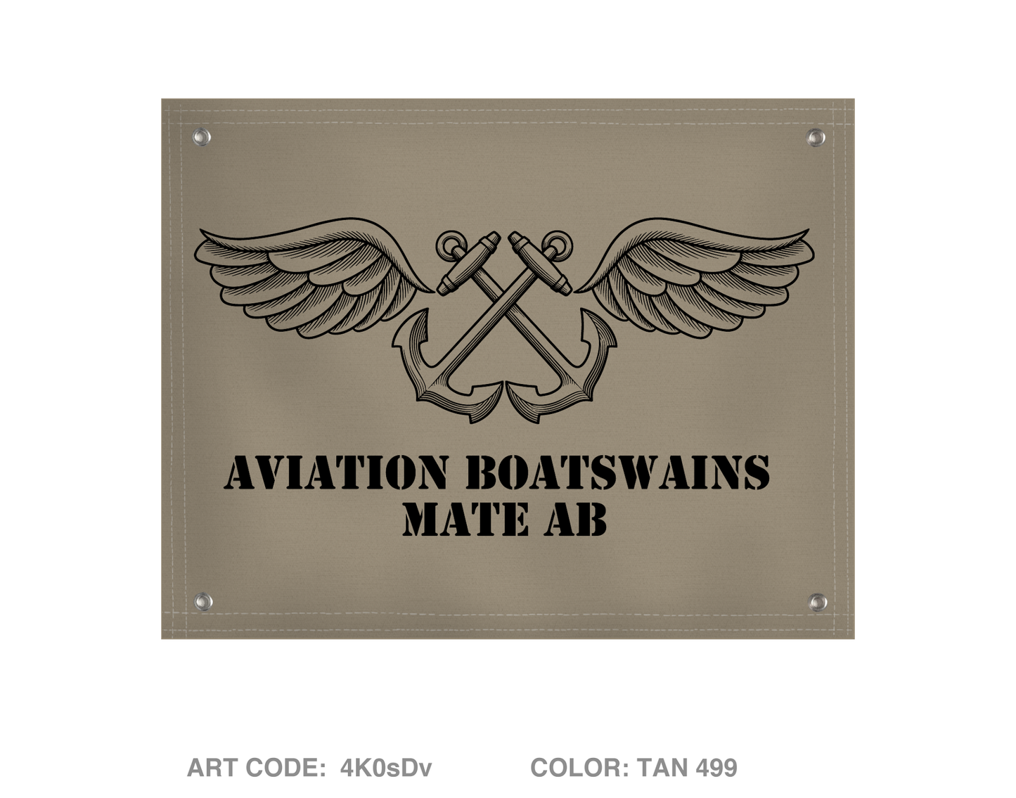 Aviation Boatswains Mate AB Banner Flag - 4K0sDv