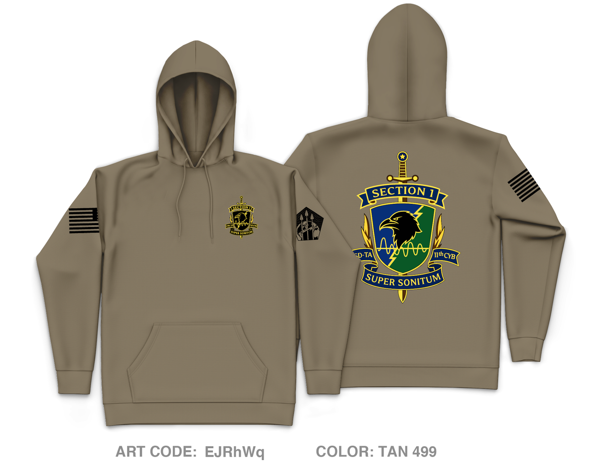 CSD-TA, D Co, 11th CWB Core Men's Hooded Performance Sweatshirt - EJRhWq