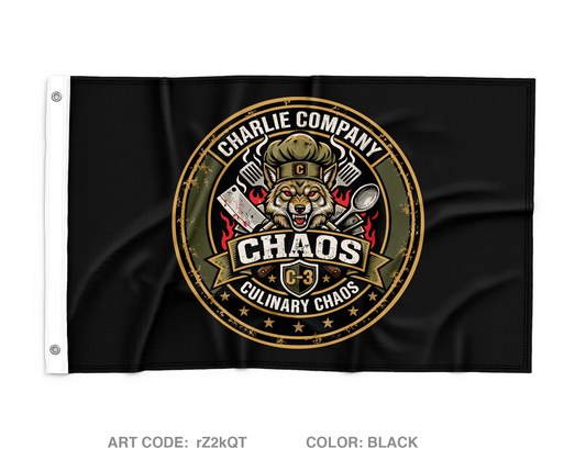 Charlie Company, 17th DSSB Wall Flag - rZ2kQT