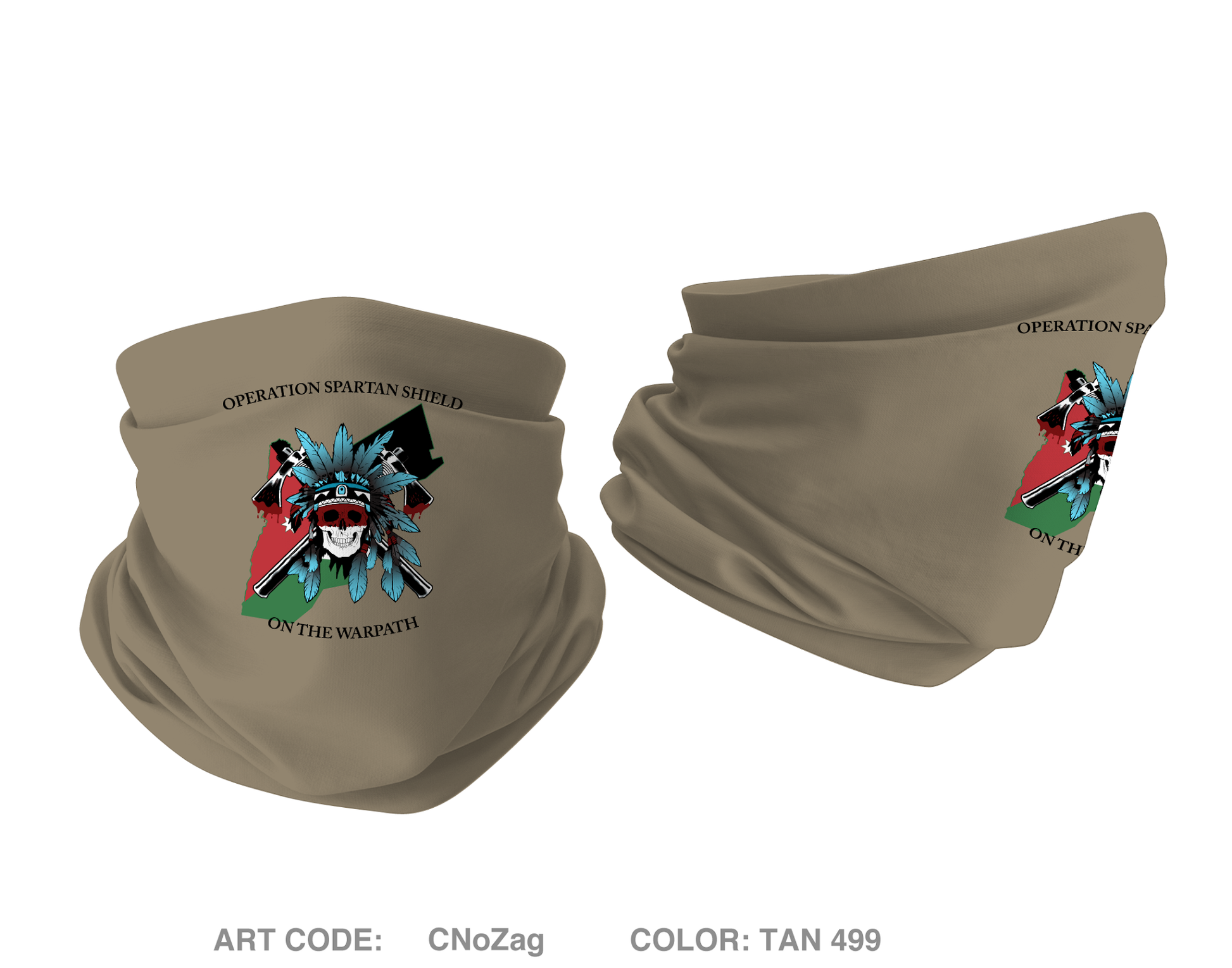 Comanche Company 2-87 IN Gaiter - CNoZag