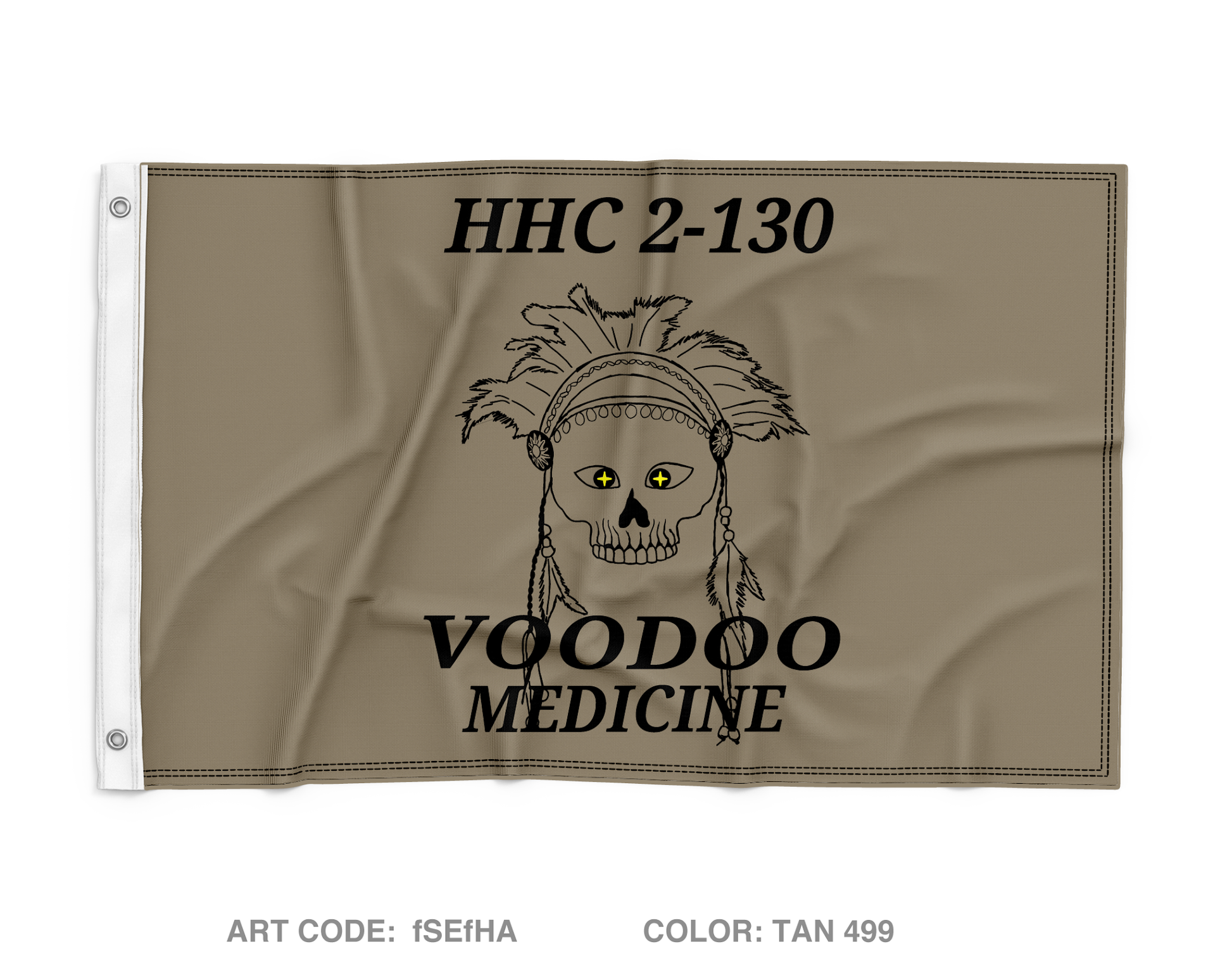 HHC 2-130 IN Medics Wall Flag - fSEfHA