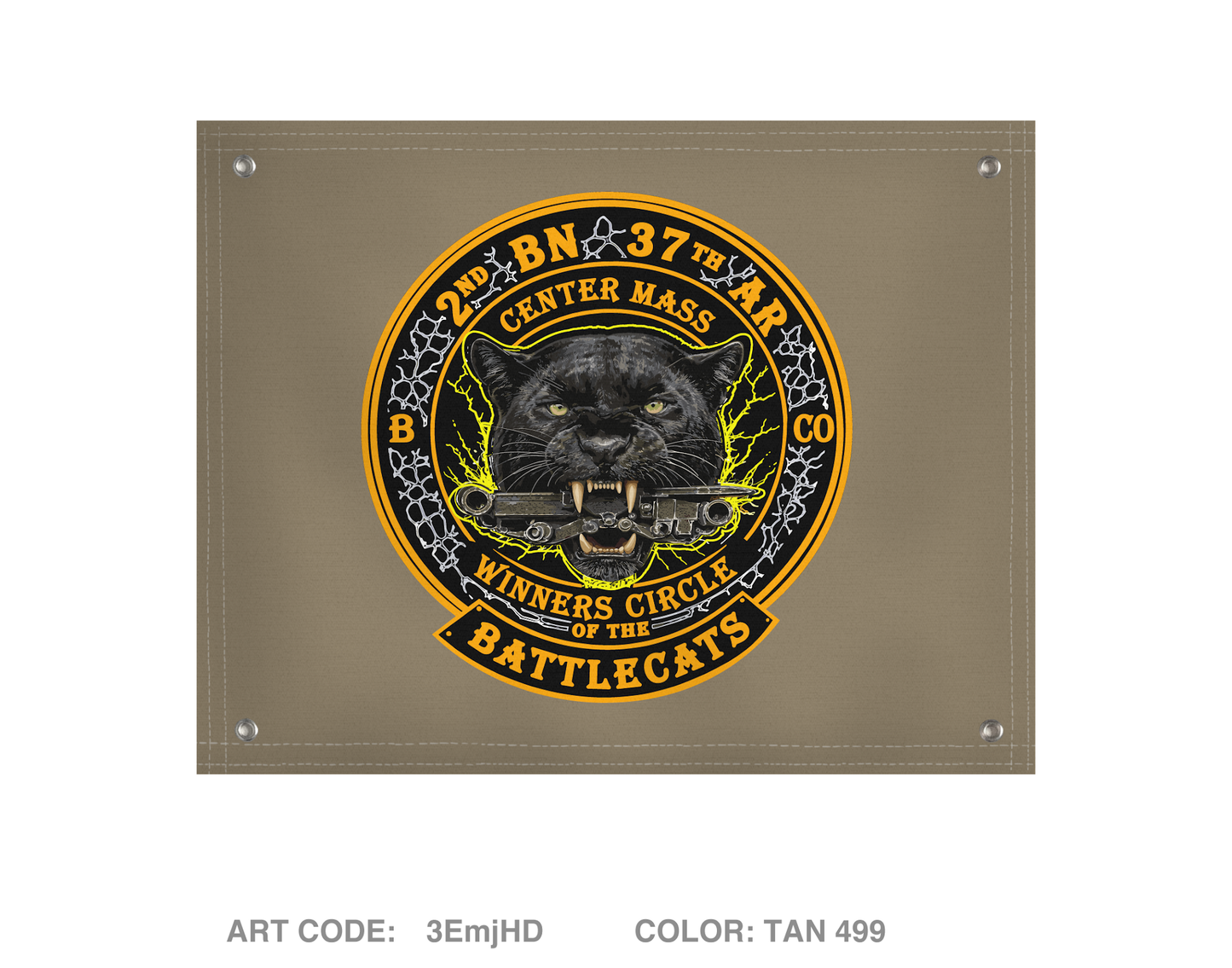 2-37 / BattleCat Banner Flag - 3EmjHD