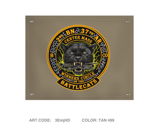 2-37 / BattleCat Banner Flag - 3EmjHD