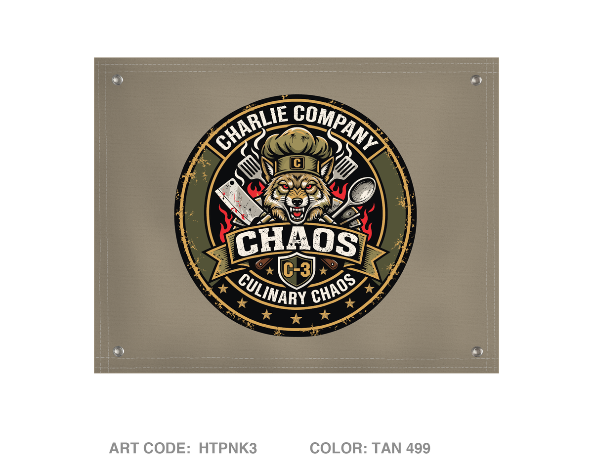 Charlie Company, 17th DSSB Banner Flag - HTPNK3
