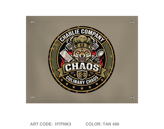 Charlie Company, 17th DSSB Banner Flag - HTPNK3