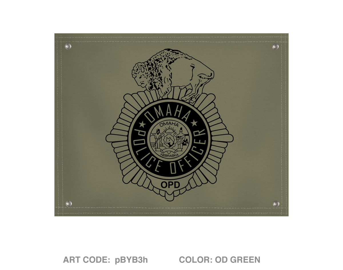 Omaha Police CNT Banner Flag - pBYB3h