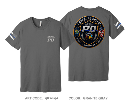 Fryeburg Police Department Comfort Unisex Cotton SS Tee - qKW6q4