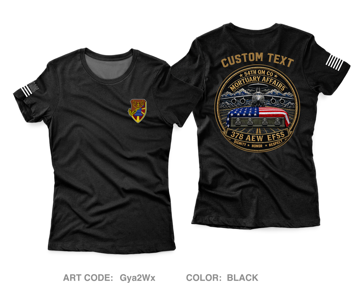 CUSTOM 54th/378th MA Core Women's SS Performance Tee - Gya2Wx