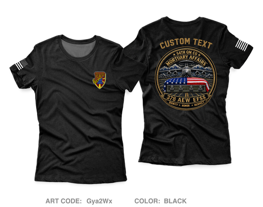 CUSTOM 54th/378th MA Core Women's SS Performance Tee - Gya2Wx