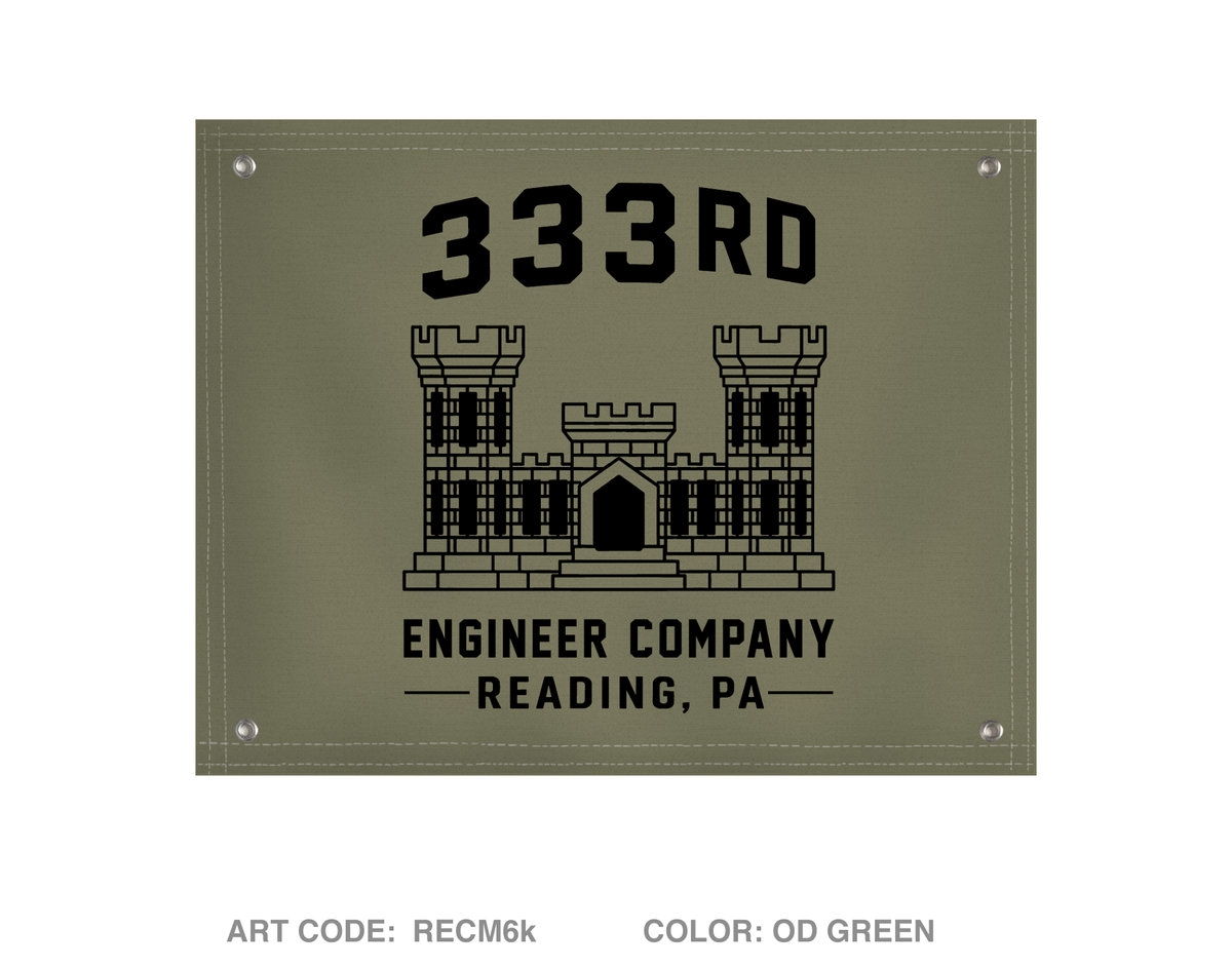 333rd ENG CO Banner Flag - RECM6k