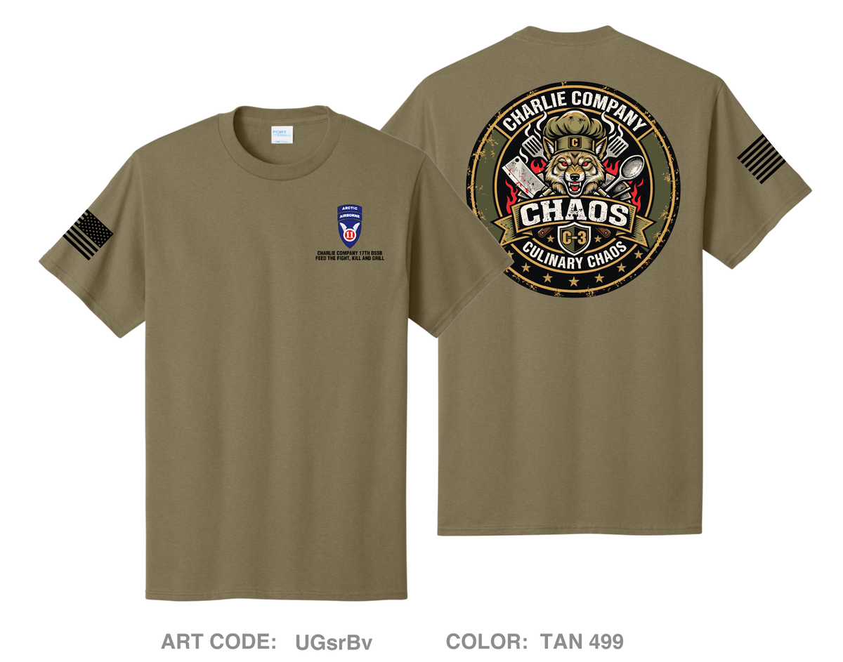Charlie Company, 17th DSSB Comfort Unisex Cotton SS Tee - UGsrBv