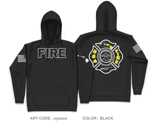 624 FIRE Fundraising Collection Core Men's Hooded Performance Sweatshirt - uyzcwx