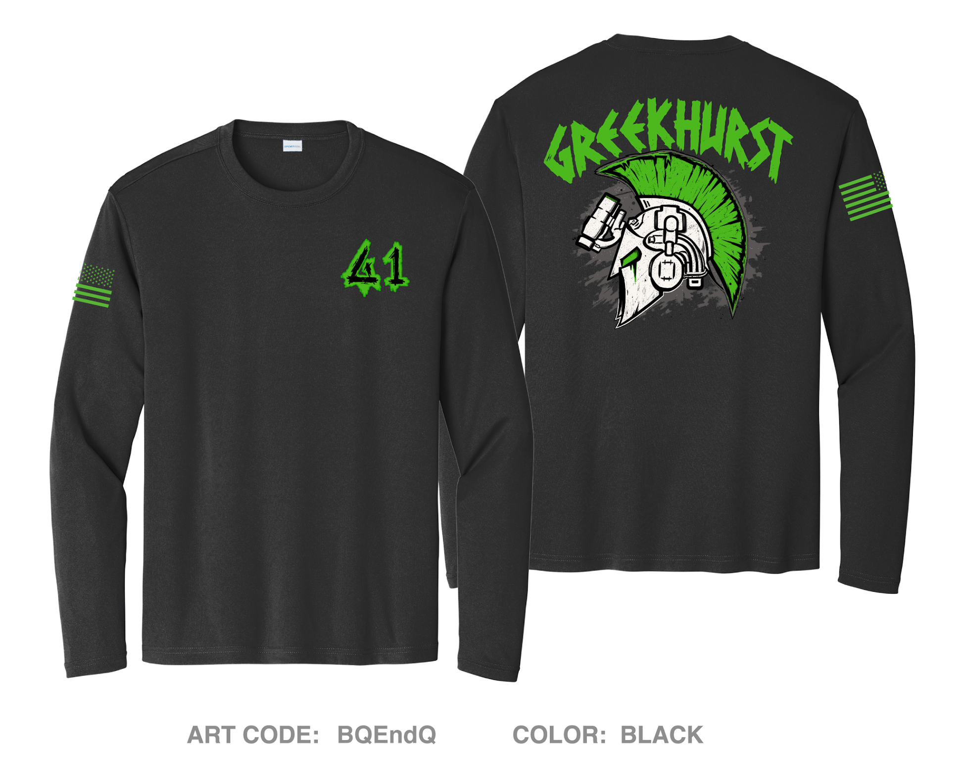 G1 Greeks Fundraising Collection Hi-Tech Performance Unisex LS Tee - BQEndQ