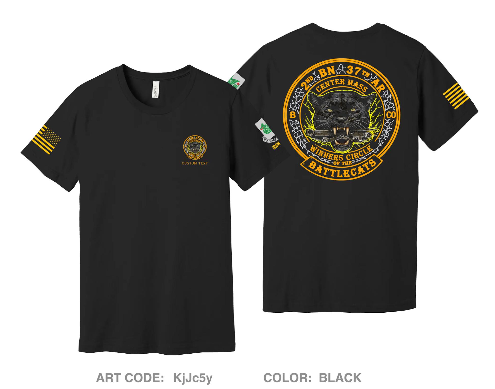 CUSTOM 2-37 / BattleCat Comfort Unisex Cotton SS Tee - KjJc5y