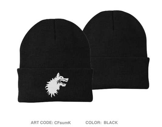 Centurion Company, 1-24 IN Embroidered Knit Beanie - CFsumK