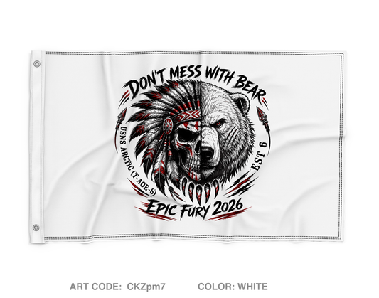 MESG-2 Detachment Bahrain Wall Flag - CKZpm7
