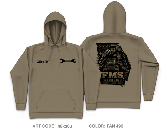 CUSTOM FMS Dublin Fundraising Collection Core Men's Hooded Performance Sweatshirt - h6kg6u