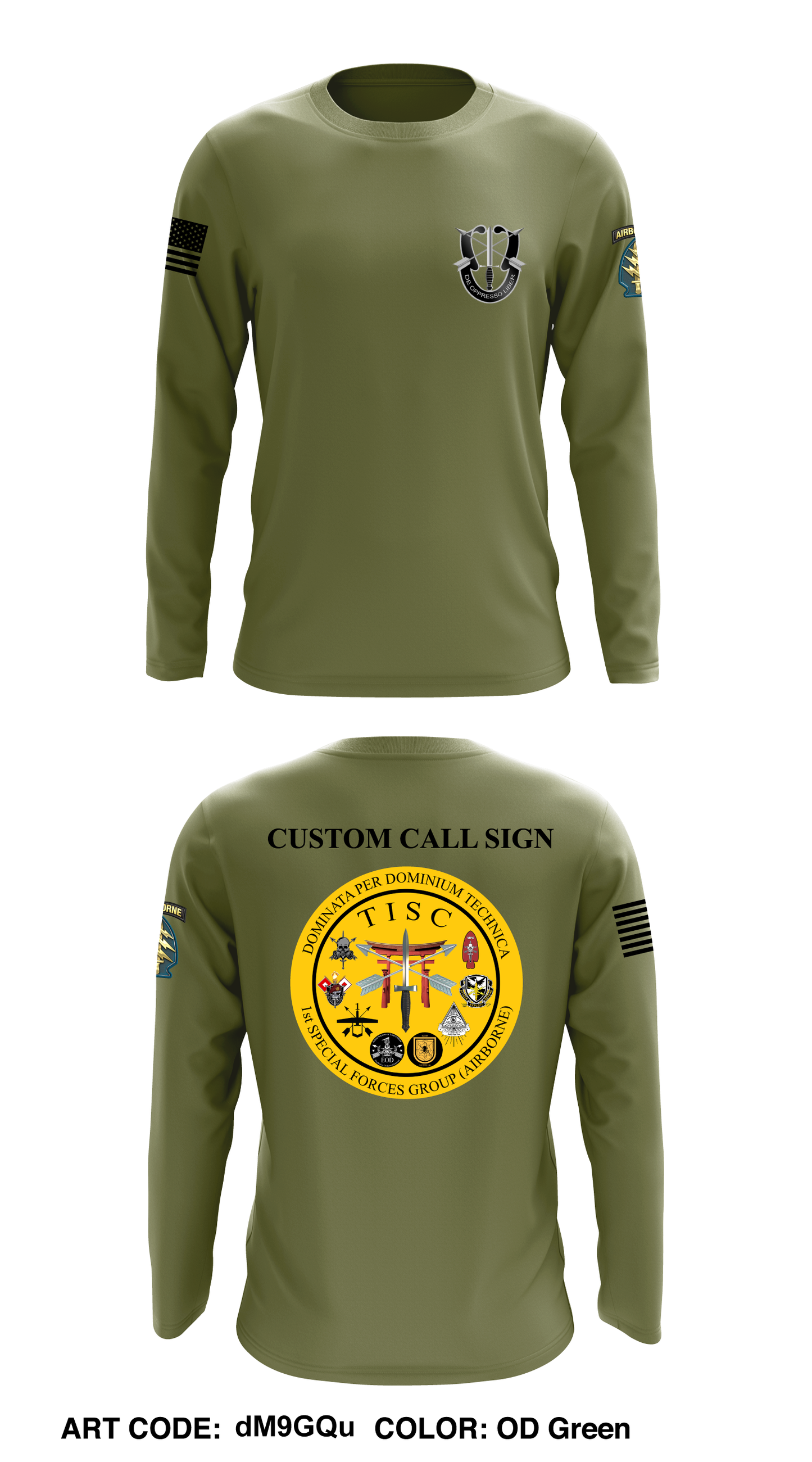 CUSTOM 1 SFG (A) GSB TISC Core Men's LS Performance Tee - dM9GQu