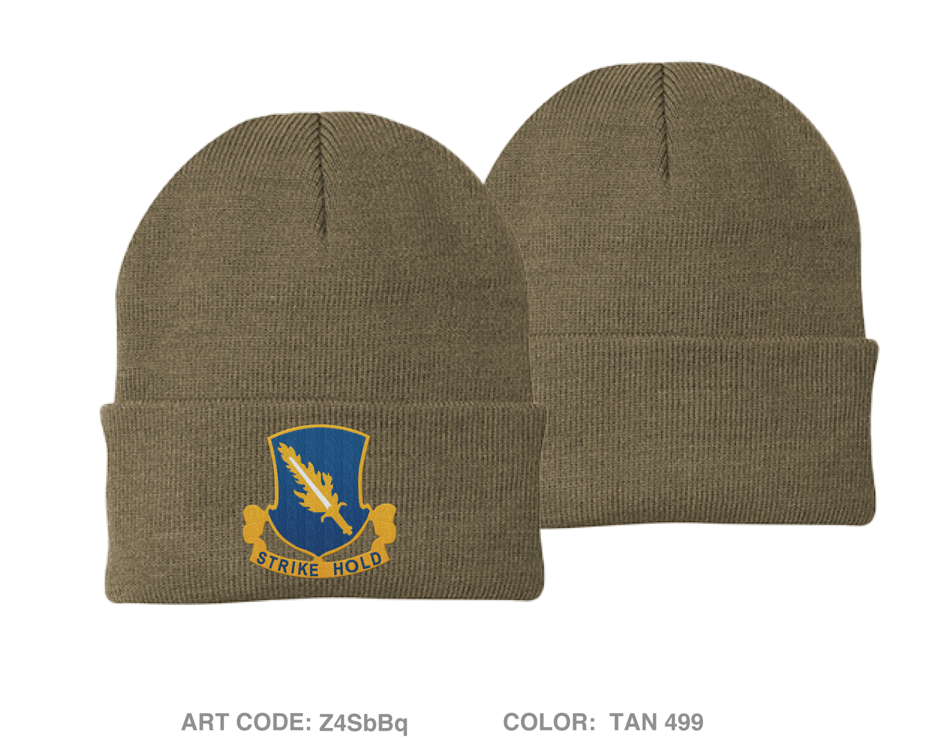 3-504 IN (A) Embroidered Knit Beanie - Z4SbBq