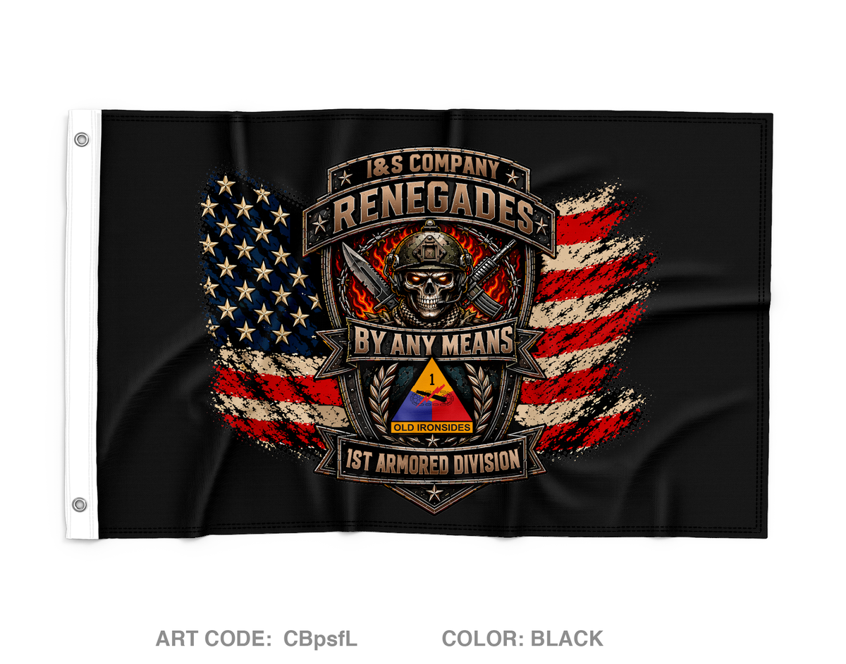 I&S Company, HHBN, 1AD Wall Flag - CBpsfL