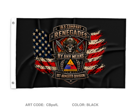 I&S Company, HHBN, 1AD Wall Flag - CBpsfL