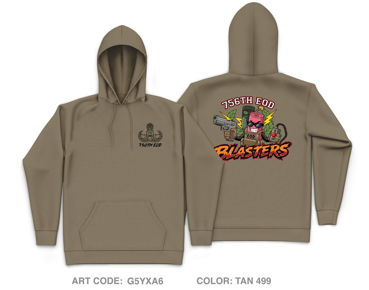 756 EOD Company Core Men's Hooded Performance Sweatshirt - G5YXA6