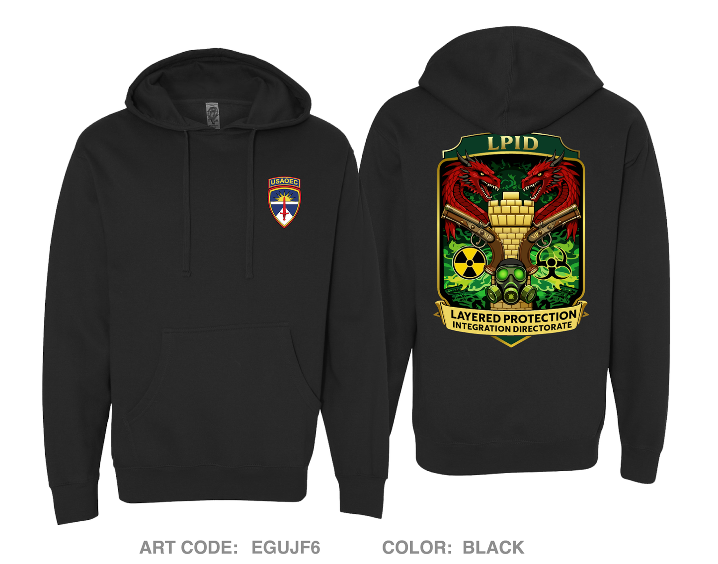 ATEC-OEC-LPID Comfort Unisex Hooded Sweatshirt - EGUJF6