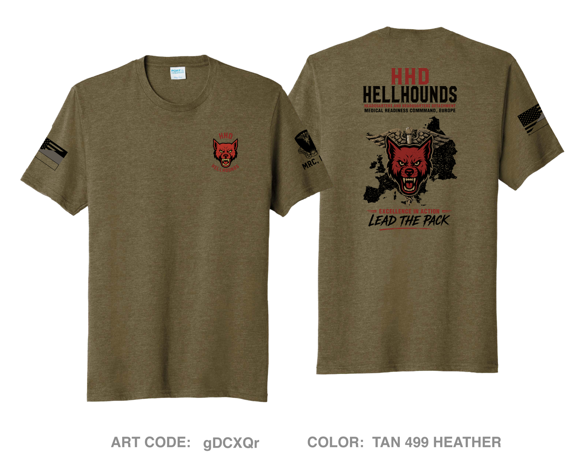 HHD, Medical Readiness Command, Europe Comfort Unisex Triblend SS Tee - gDCXQr