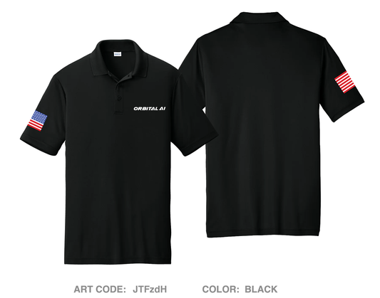 Orbital AI Hi-Tech Performance Men's SS Polo - JTFzdH
