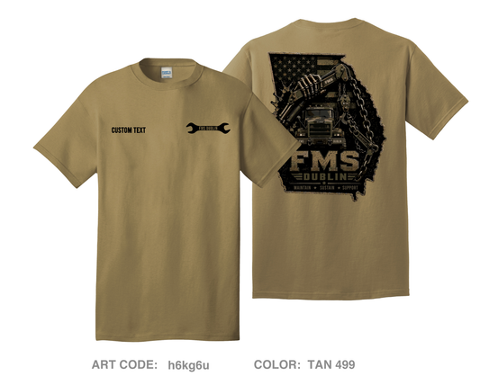 CUSTOM FMS Dublin Fundraising Collection Comfort Unisex Cotton SS Tee - h6kg6u