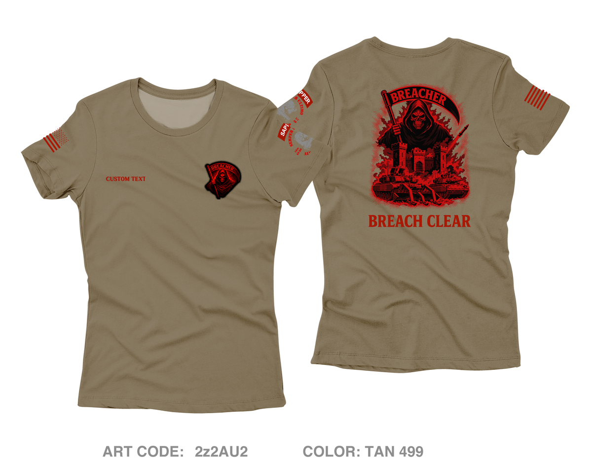 CUSTOM 82CEC-A (BREACHER), 16EN BN Core Women's SS Performance Tee - 2z2AU2